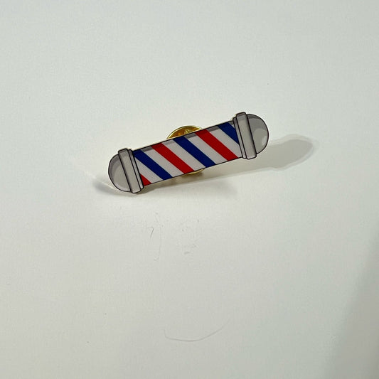 Barber pole pin